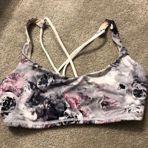 Lululemon Sports Bra gray & pink